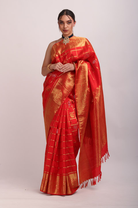 Red Silk Saree